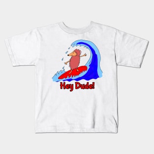 Hedgehog Surf Dude Kids T-Shirt